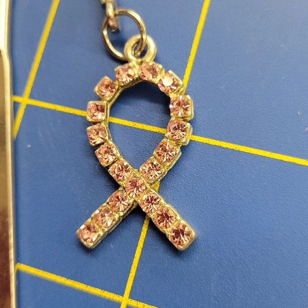 Breast Cancer Awareness Silver Tone Bookmark